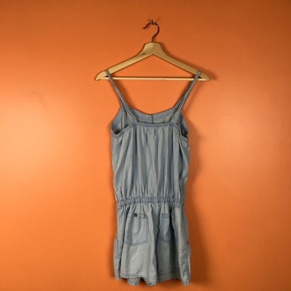 Selena Gomez | Denim Button Down Romper L - Picture 5 of 6